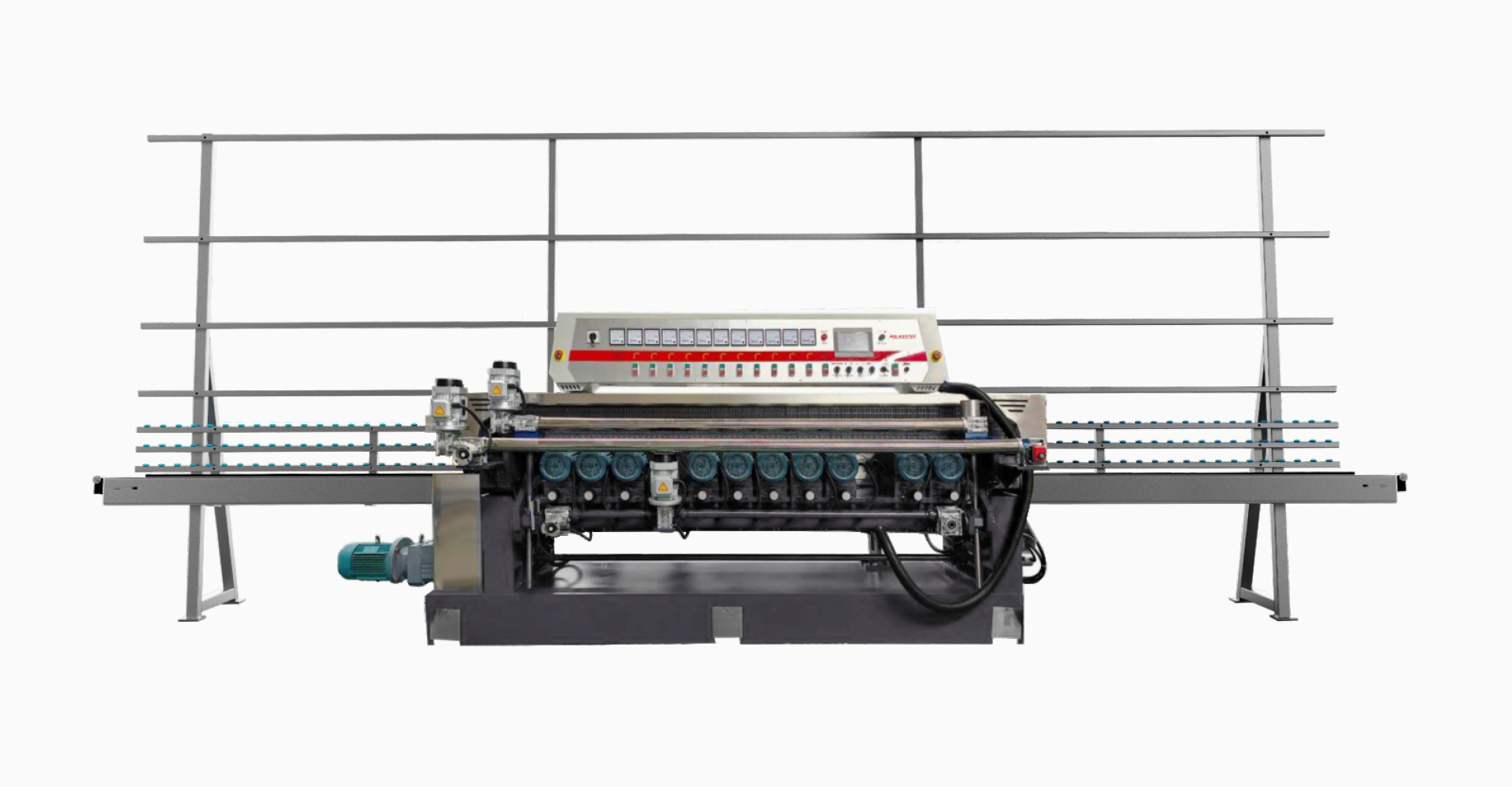 Glass straight line beveling machine